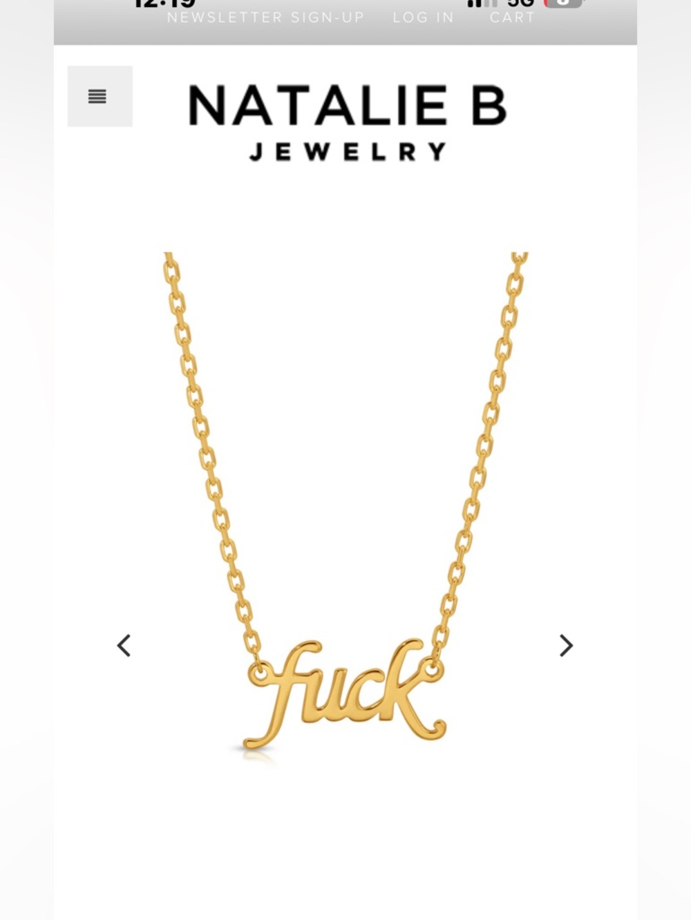 925 silver with gold plated necklace f@ck